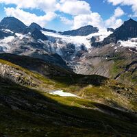 Ochsentaler Gletscher mit dem Piz Buin