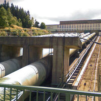 Verbindungsröhren zum Oberbecken
