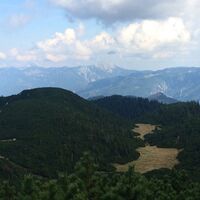 Blick über die Moar-Hochalm zum Dürrenstein