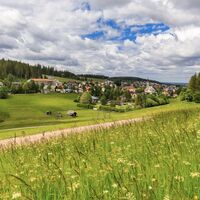 Blick auf Schönwald vom Dobel-Skilift