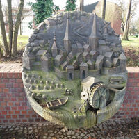 Brunnenscheibe Schermbeck Lage La Fontana