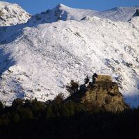 Das Heiligtum aus der Ferne gesehen