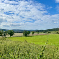 Aussicht auf Bibra und die bayerische Rhön
