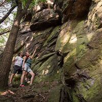 Allmerfelsen auf dem Weg zur Ringwarte Hartberg