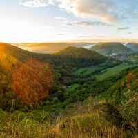 Blick vom Badfelsen