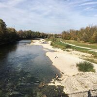 Isar und Flaucher von der Brudermühlbrücke