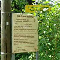 Infotafel Bilz-Wanderweg in Arnsdorf