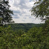 Ausblick vom Schwabfelsen nahe Clausen
