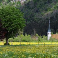 Radtour Kloster Ettal und Schloss Linderhof - Blick auf Graswang