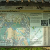 Startwegweiser des Kesonsuo-Naturpfads