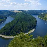 Thüringen Hohenwarte Teufelskanzel Saaleschleife