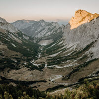 Blick Richtung Seeboden in Oberösterreich