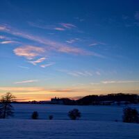Winterlicher Blick auf Ranis