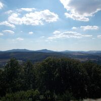 Blick in die Rhön von der Krayenburg