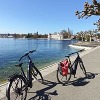 Fahrräder an der Seestraße Konstanz