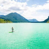 Blick über den Sylvensteinsee