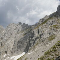 Rückblick Abstiegsweg