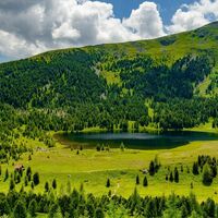 Blick auf den großen Winterleitensee - Seetaler Alpen