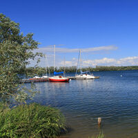 Segelboote am Reeser Mehr
