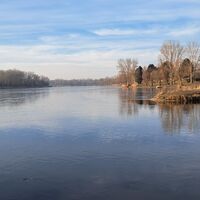Richtung Donaukraftwerk Altenwörth