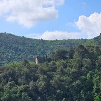 Blick auf das Castello di Conscente