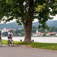 Radfahrer in Ybbs © Robert Herbst