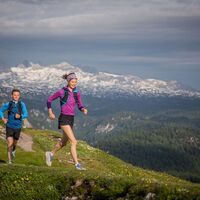 King Dachstein Trail - der Namensgeber im Hintergrund