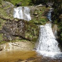 Wasserfall auf dem Wanderweg zwischen Ebenau und Faistenau