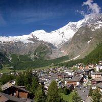 Blick auf Saas-Fee