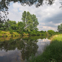 Werra kurz vor dem Wehr Dorndorf