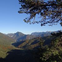 Blick von unterwegs auf die Koschuta