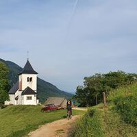 Radfahren auf dem St. Peter Hügel