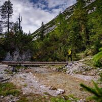 Weg vom Halleranger nach Scharnitz - Karwendel Hoehenweg Etappe 6