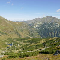 Blick ins Pölskar, darüber Zinkenkogel und Bösensteingruppe