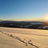 Winterlandschaft_Sonnenuntergang_Fischbach_Oststeiermark