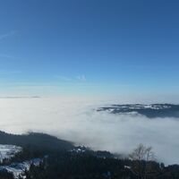 Blick vom Brüggelekopf ins Rheintal