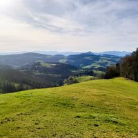 Ausblick von Burgstall, Naturpark Almenland in der Oststeiermark