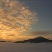 Landeskrone im Winter, Görlitz