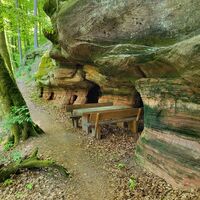 Rastplatz an den Hungerpfuhlfelsen
