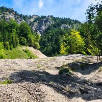 Schiebestrecke vom Gschirrsattel zum Offensee