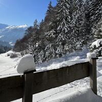 Zaun Hösljochkapelle Schneeschuhtour Hösljoch