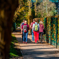 HalleWestfalen - Wanderer am Sportpark
