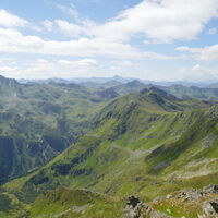 die Schoberspitze dominiert diesen Bereich des Hauptkammes