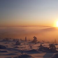 Sonnenuntergang am Sallatunturi