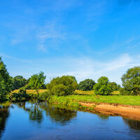 Wümme-Sandstrand an der Rotenburger Gothardbrücke