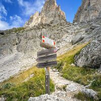 Hier geht es hoch zum Vajolon Pass