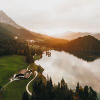 Scheffau_Hintersteiner See_Herbst_Luftaufnahme_Blick nach Osten