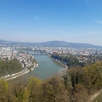 Blick von der Franz-Josef-Warte auf Linz