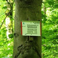 Salzgitter-Bad, Hinweisschild Wanderweg 15