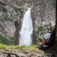 Gössnitzwasserfall von gegenüber